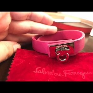 Ferragamo leather bracelet